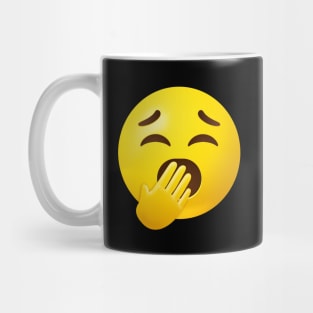 Yawning face emoji Mug